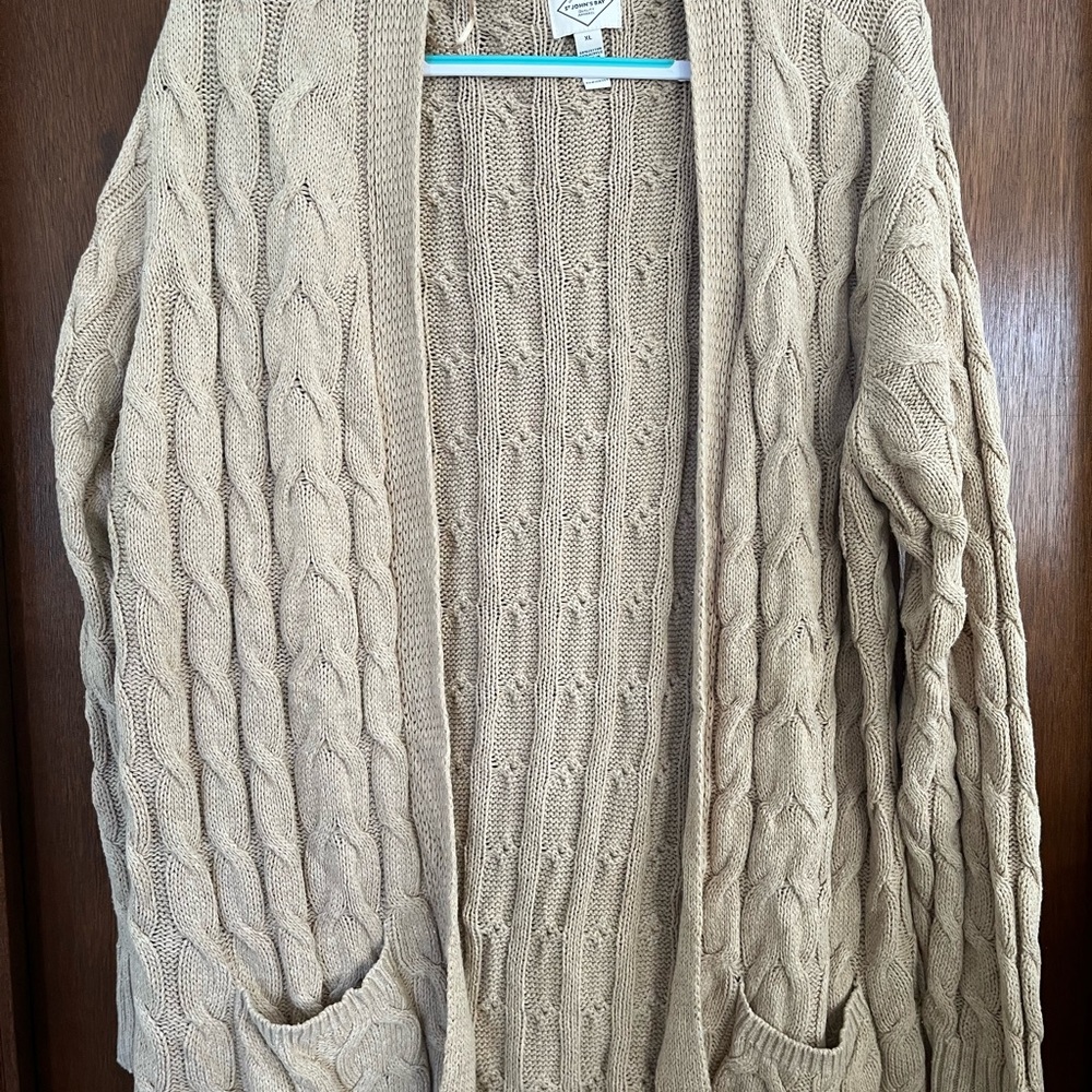 St. John's Bay Tan Knit Sweater